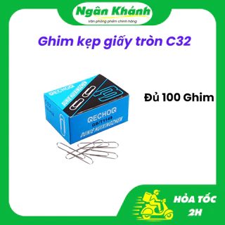 1 Hộp Ghim kẹp giấy tròn C32 chính hãng mã SP000396 - Vppngankhanh