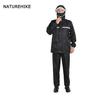 Naturehike Áo mưa và quần mưa chia bộ đồ hai lớp bảo hộ lao động phù hợp với áo mưa xốp ngoài trời chống cháy nổ