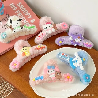 Sanrio Sang Trọng Cá Mập Lớn Kẹp Tóc Lấy Hoạt Hình Hello Kitty Kuromi My Melody Cinnamoroll Pochacco Anime Mũ Phụ Kiện Quà Tặng Nữ Tính