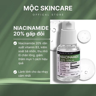 Tinh Chất Dưỡng Trắng Da Mờ Thâm Derma Factory Niacinamide 20% Serum 30ml