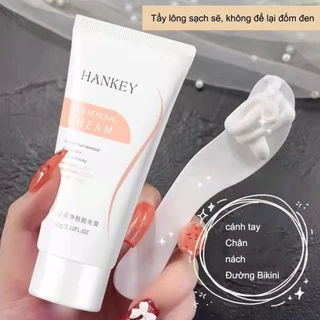 PVN64236 Kem tẩy lông Hankey vĩnh viễn không gây kích ứng 60g Kem tẩy lông tẩy lông vùng kín, nách, tay, chân