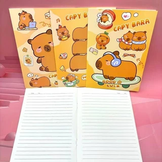 4 Chiếc Capybara Notebook 16 Tờ Dễ Thương Anime Hoạt Hình Notebook Nhật Ký Tạp Chí Ghi Nhớ Miếng Lót Trẻ Em Quà Tặng Ngày