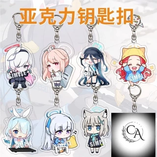 Móc khóa Blue Archive Anime Keychain Women Saiba Midori Arona Sunaokami Shiroko Acrylic Key Chain Man Cute