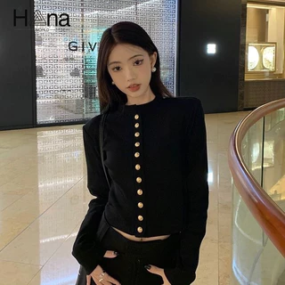 Hana áolen áo cardigan khoác tingoan  Cổ điển Thời trang Đơn giản Fashion WCS2410GLS 20Z240517