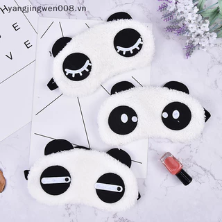 Yangwen 1Pc Gấu Trúc Dễ Thương Ngủ Mặt Mắt Bịt Mắt Bóng Du Lịch Ngủ Bao Ánh Sáng.