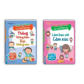 Sách - Combo 2c - Tâm lý học dành cho học sinh tiểu học - làm bạn với cảm xúc & thắng bại ko kiêu nản