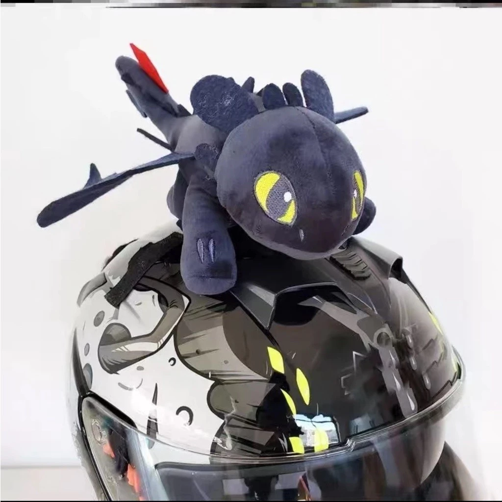 Toothless | How to Train Your Dragon Búp Bê Rồng Bay Màu Đen Trang Trí Xe Hơi / Mô Tô