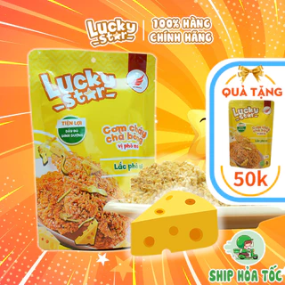 Cơm cháy chà bông vị phô mai, đồ ăn vặt khô dinh dưỡng Lucky Star gói 50g thơm ngon đậm vị