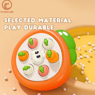 Yazhoulong Cà rốt Whack-a-Mole Bé Clicking Vui nhộn cho trẻ mới biết đi Mini dễ thương giáo dục sớm cha mẹ và con cái tương tác đồ chơi giáo dục trẻ em