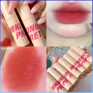 ⚡⚡COD Mking Pretty Lip Gloss Matte Velvet Mousse Lip Glaze Không dính cốc Không dễ phai màu Không thấm nước Lâu trôi Nhẹ Không dính Màu sắc phong phú Matte 8 màu Son môi