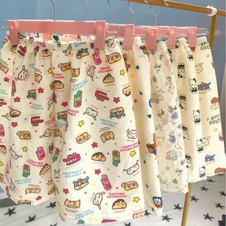 Đám Mây Cotton Quần Short Nữ Rời Hoạt Hình In Hình Thường Ngày Nhà Pyjama Quần Nữ Mùa Hè Mỏng Phong Cách Mùa Hè Phong Cách Mới