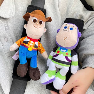Safety Belt Shoulder Pad Car Interior Design Accessories Cute Cartoon Doll Car Shoulder Shield Safety Rope Protective Cover 6KDi