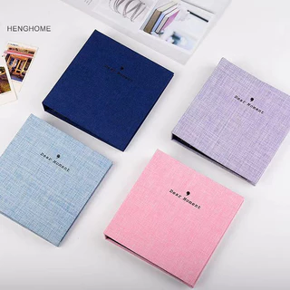 Henghome 100 Túi Album Ảnh 3 Inch Sách Chất Kết Dính Cho Instax Mini 11 9 8 7s 90 70 25 TFG