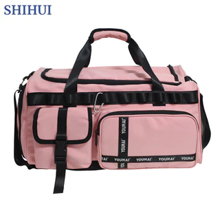 Túi du lịch nữ SHIHUI, túi vải canvas tách khô và ướt dành cho học sinh