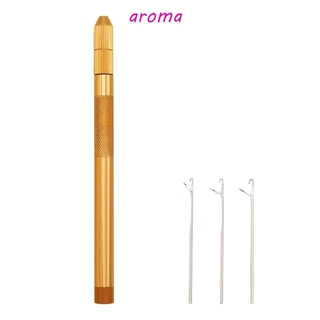 Aroma 1 Bộ Móc Đan, Có Thể Tháo Rời Dreadlock Tóc Giả Dreadlock Móc Kim, Dệt Kim Loại Bím Tóc Bảo Trì Bện Dụng Cụ Nối Dài Tóc Cho Ren Làm Tóc Giả