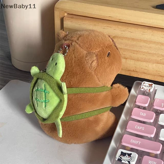 Newbaby Kawaii Sang Trọng Ngáy Capybara Móc Khóa Dễ Thương Capybara Có Túi Rùa Móc Khóa Búp Bê Sáng Tạo Lông Tơ Đồ Chơi Nhồi Bông Quà Tặng Sinh Nhật VN