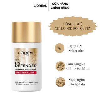 Kem chống nắng x20 thoáng da mỏng nhẹ L'Oreal Paris UV Defender Serum 50ml SPF 50++