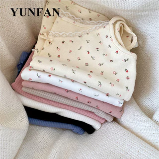 YUNFAN Áo 2 dây áo ba lỗ Thời trang hàn quốc ins Fashion Phong cách nhí nhảnh WBX2440JT9 19Z240507