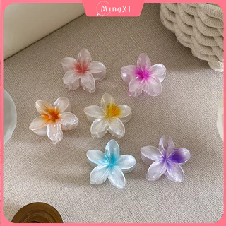 6cm Frangipani Acrylic Kẹp Tóc Nữ Lấy Kẹp Phong Cách Hàn Quốc Ins Xuân Hè Trứng Hoa Đơn Giản Khí Chất Kẹp Tóc Phụ Kiện