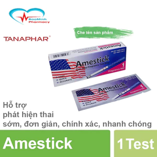 Que thử thai Amestick Đạt chuẩn xuất khẩu Châu Âu chính xác Mọi Thời Điểm Trong Ngày Chính Xác 99% Hộp 1 que