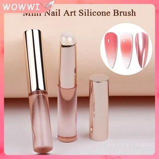 Nail Art Pat Keo Gradient Pha trộn Bàn chải silicon / Dập nổi bột móng tay Tem di động có nắp / Bàn chải bột gương ma thuật / Bàn chải bột đa năng