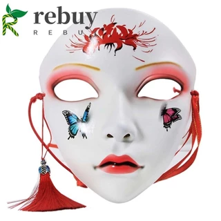 Mua LẠI Mặt nạ hóa trang Halloween Chủ đề Mặt nạ tiệc bằng nhựa Halloween Mặt nạ bướm Trang phục Đạo cụ Mũ Hanfu Phụ kiện Hoa Làm đẹp Mặt Đạo cụ dự tiệc