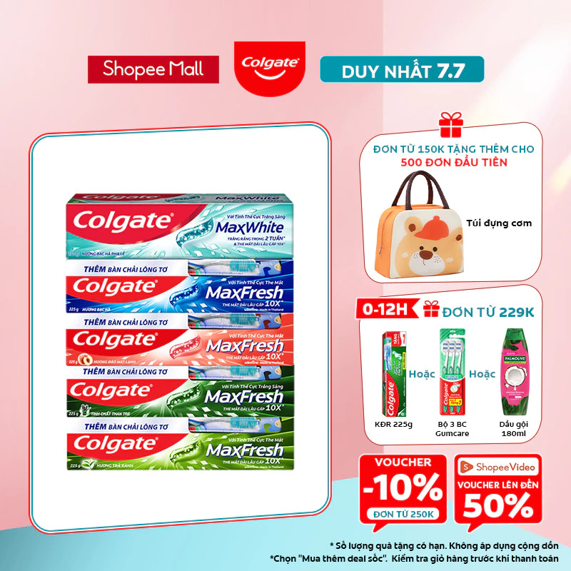 Kem đánh răng Colgate Maxfresh the mát dài lâu gấp 10 lần