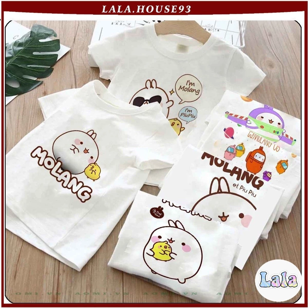 ÁO THUN friend molang vit thỏ cute UNISEX PHÔNG TRẮNG TAY NGẮN NAM NỮ GIA ĐÌNH CẶP ĐÔI SIZE TRẺ EM BÉ TRAI GÁI