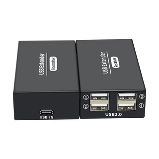 120m USB2.0 Mở Rộng Qua RJ45 Ethernet Cat6 Cáp 4 Cổng USB 2.0 Cáp Mạng Mở Rộng Bộ Phát Và Thu Cho Bàn Phím Chuột Máy In Đĩa U