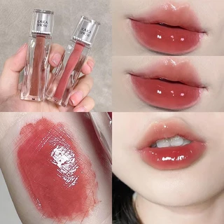 Gương nước trong suốt Lip Glaze Dưỡng ẩm trong suốt Học sinh Matte Matte Matte Lipstick