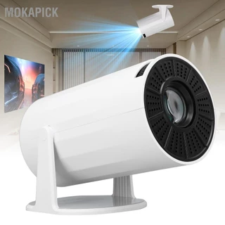 Mokapick Máy Chiếu Di Động HD 4K 2.4 5G WiFi Bluetooth 5.0 Xoay 180 Độ Tự Hiệu Chỉnh Vòng Mini Thông Minh Cho Gia Đình Ngoài Trời