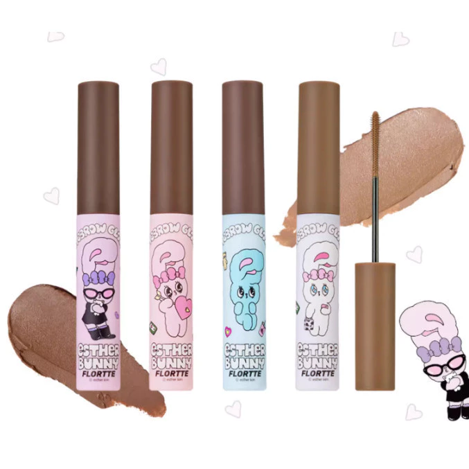 [FLORTTE] Mascara lông mày Esther Bunny Mascara đổi màu lông mày tự nhiên lâu trôi chống nước bền màu 5g