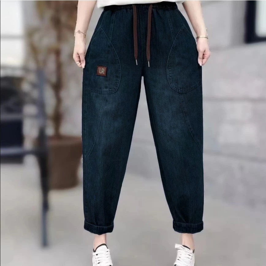 Quần Jean Baggy Nữ Lưng Chun Co Giãn (CÓ BIG SIZE)