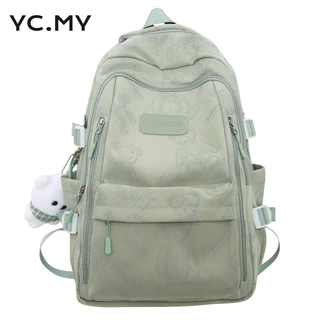 Yc.my Ba Lô Mới Nữ Đẹp Trai Schoolbag Chiều Cao Trung Học Cơ Sở Học Sinh Đại Học Nữ Ba Lô Dung Tích Lớn Đơn Giản Thường Ngày