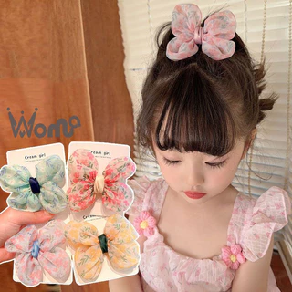 WOMA Girls Butterfly Hair Clip Fairy Hair Card Headgear