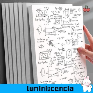 Giấy dự thảo trống LUMINISCENCIA, 40 / 100 tờ Giấy tính toán A4 / B5, Lưới bảo vệ mắt màu be đa chức năng / Giấy số học trống Đồ dùng vẽ tranh học