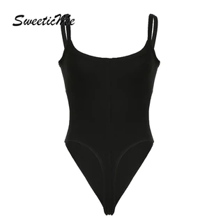 Sweeticme Nữ 2024 Mới Thời Trang Màu Trơn Gợi Cảm Sát Nhân Quả Ôm Phù Hợp Với Body