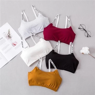 Áo Ngực Nữ Quấn Ba Hàng Chữ Dây Đeo Camisole Tập Hợp Cho Áo Ngực Học Sinh