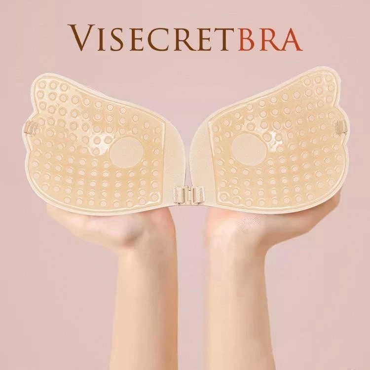 Áo Dán Nâng Ngực VISECRET BRA Áo Cánh Tiên Cài Trước Tạo Khe 2cm Miếng Dán Ngực Nâng Quả Tặng Kèm Dây Trong -- 230605