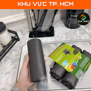 Set 3 cuộn túi rác đen tự phân hủy kích thước 55x65cm