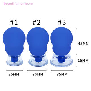 [Beautifulhome] Máy mát xa mặt bằng silicon Chân không Cupping Face Skin Lifg Facial Cup Anti Cellulite Cup Anti-Wrinkle Cupping Therapy Facial Tool [beauty]