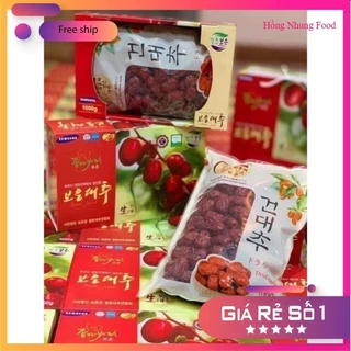 SALE SALE [Freeship] SIÊU SALE TÁO ĐỎ SẤY KHÔ HÀN QUỐC BOEUN LOESS JUJUBE 1kg DATE 2026 _Hồng Nhung Food