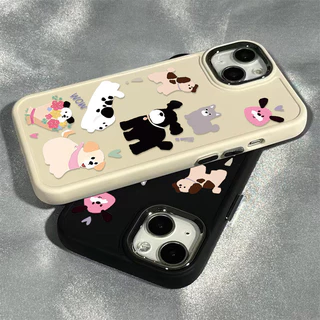 Ốp điện thoại họa tiết chó Graffiti hoạt hình mới Tương thích cho IPhone11 12 13 14 15 Pro MAX 7 8 Plus X XR XS MAX SE 2020 Ốp điện thoại mềm chống sốc sang trọng