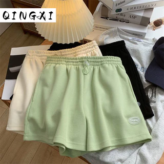 QINGXI quần short nữ quần đùi nữ jean unique Độc đáo Chất lượng cao Thời trang A24L08D 18Z240501