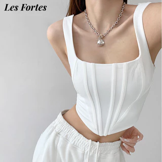 Les Fortes Áo 2 dây áo ba lỗ Thời trang hàn quốc Fashion tráng lệ Thông thường thông thường A20K0PQ 19Z240507