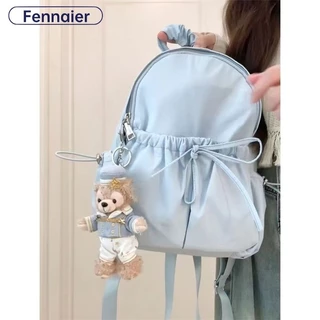 Fennaier Phụ nữ hàn quốc ba lô du lịch mới nylon khối lượng túi xách