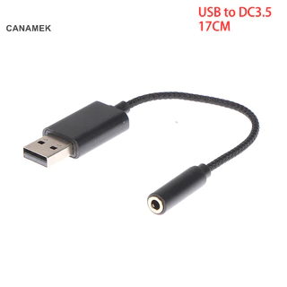 Canamek 2 Trong 1 USB Sang 3.5 Mm Jack Card Âm Thanh Cắm Âm Thanh Bộ Chuyển Đổi Âm Thanh Cho PC Laptop Mới