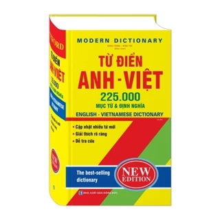 Sách - Từ điển Anh Việt 225.000 mục từ và định nghĩa (Bìa Cứng) (MT)