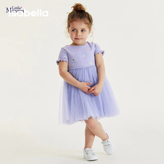 Isabella váy bé gái công chúa váy cho  bé gái thời trang dễ thương đẹp 2024 NEW KLQ2440WFZ 17Z240423