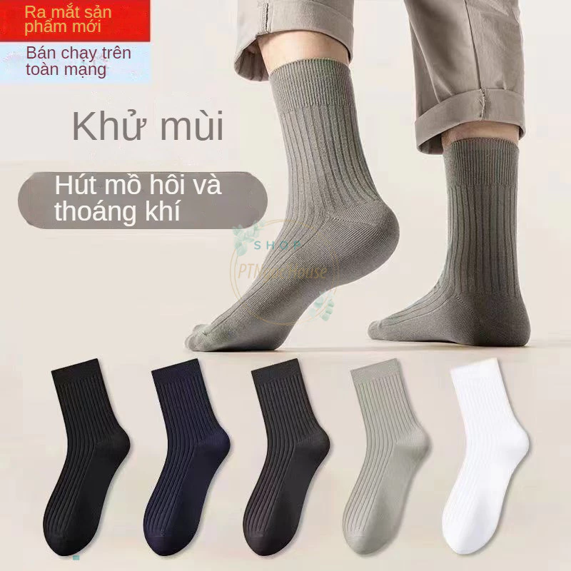Tất Nam Nữ Cổ Cao/Cổ Ngắn Chất Liệu Cotton Mềm Mại Thoáng Mát Cao Cấp